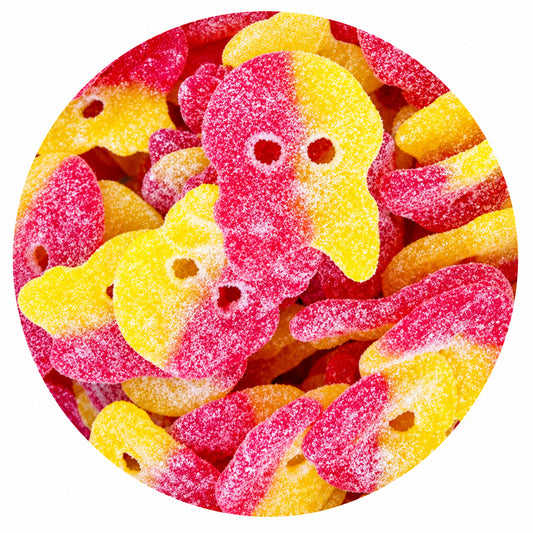 Bubs Crânes Géants Acides vrac  200 G Bonbons Suédois